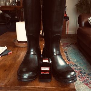 Hunter Tall Gloss Black boots